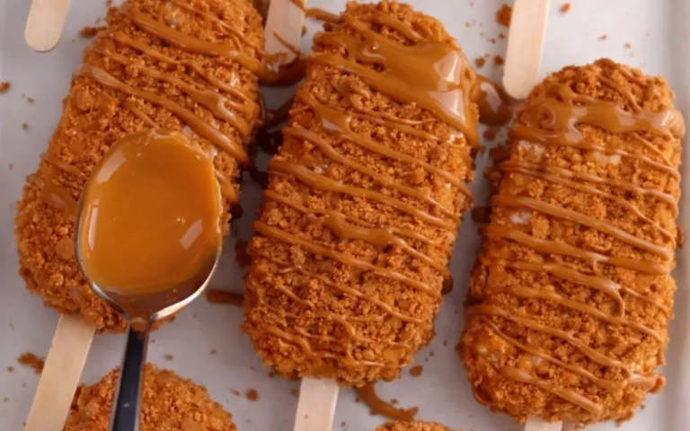 Biscoff Cookie Butter Protein Ice Cream Bars