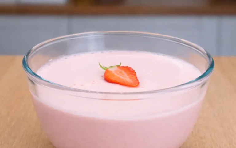 Easy High Protein Strawberry Mousse