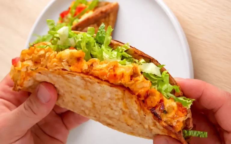High Protein Buffalo Chicken Chalupas