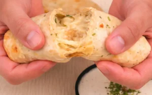 High Protein Cheesy Garlic Chicken Rolls