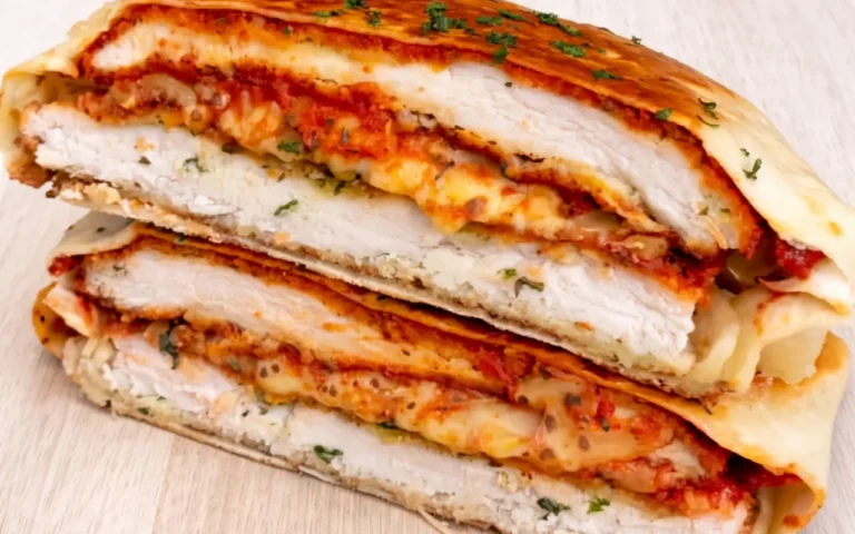 High Protein Chicken Parm Crunchwrap