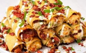 Crispy Jalapeño Popper Chicken Taquitos