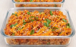 Healthy Honey Garlic Chicken Fried Rice