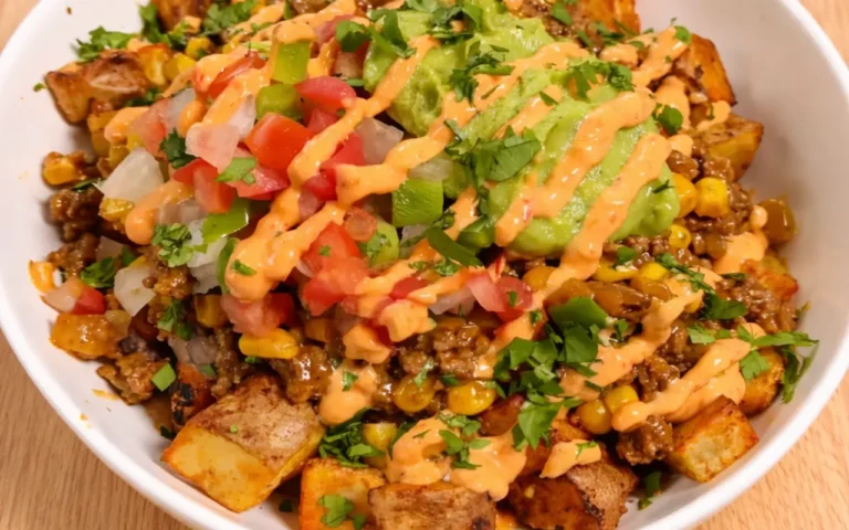 High Protein Loaded Taco Street Corn Bowl