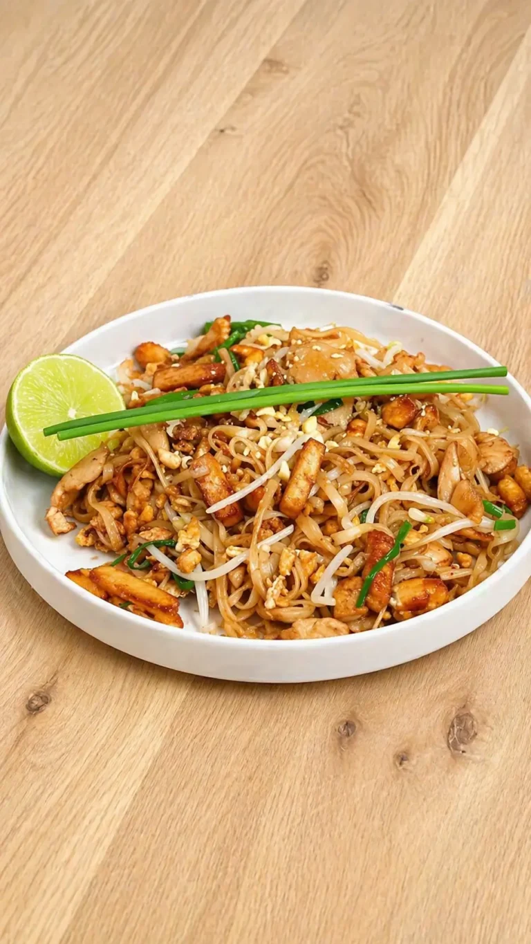 High Protein Chicken Pad Thai (Easy 20 Minutes)