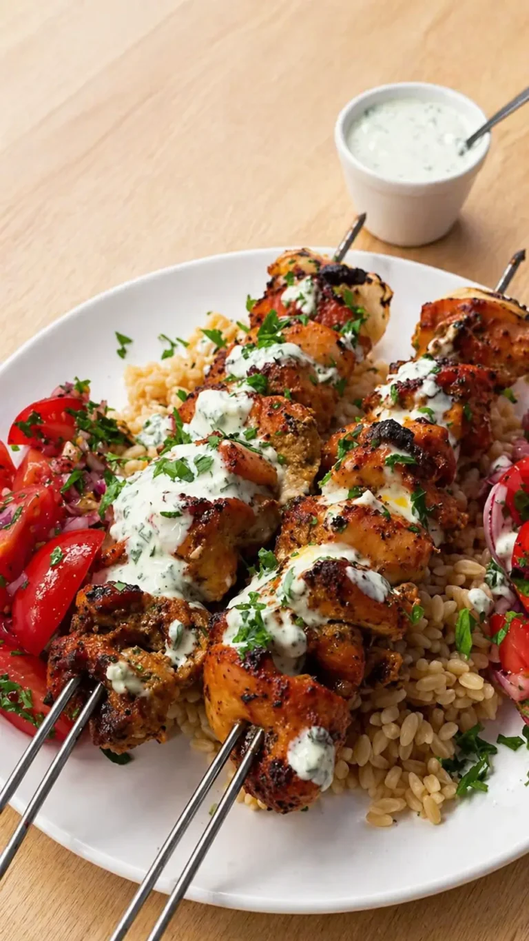 High protein Mediterranean chicken plate