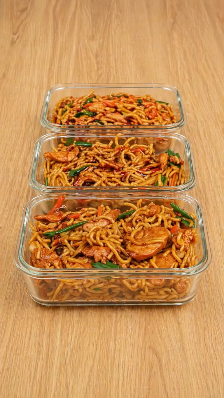 High protein chicken chow mein ( better than takeout)