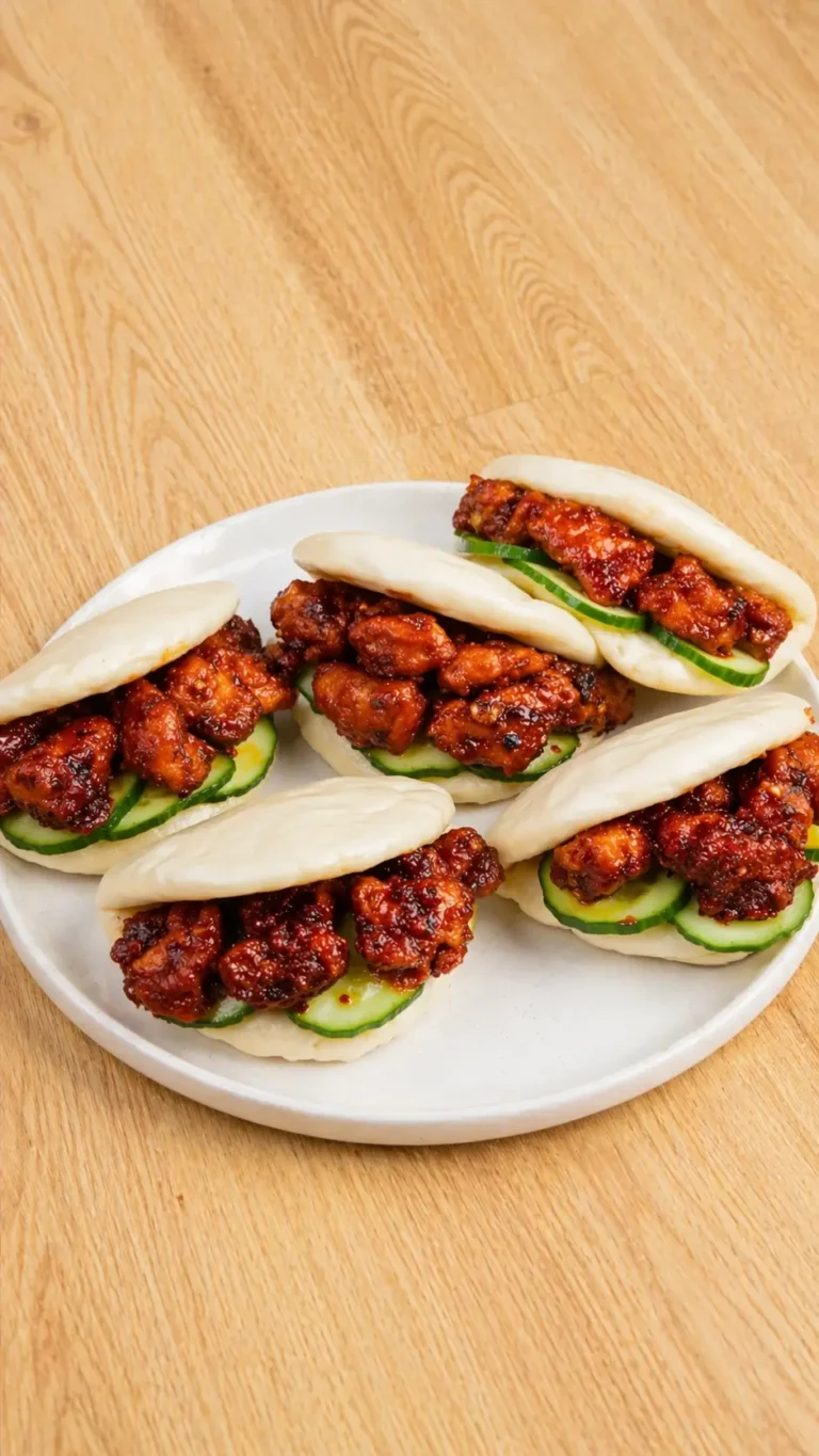 High Protein Korean Chicken Bao Buns