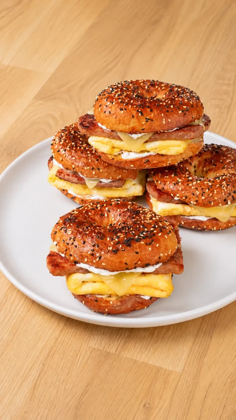 High Protein 4-Ingredient Bagels