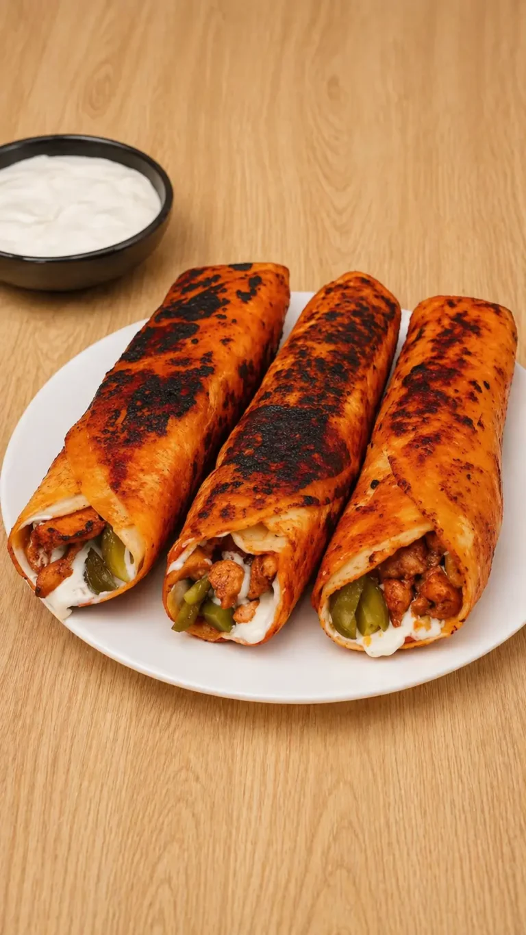 High protein crispy chicken shawarma wraps